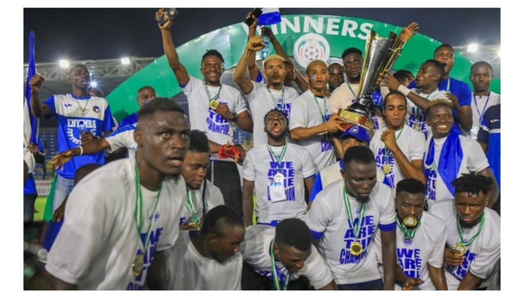 NPFL Championship Play-offs: Enyimba receive prize money from GTI