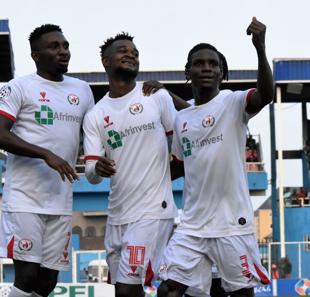 RANGERS OVERRUN HEARTLAND IN ORIENTAL DERBY TO GO TOP